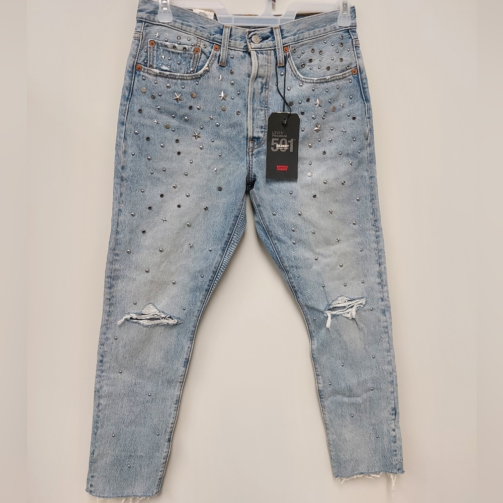 Levi's Womens 501 High Rise Skinny Leg 30x30